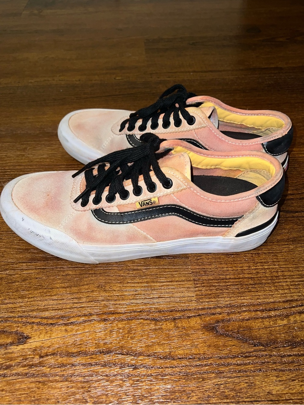 Vans Chima Tie Dye Sneakers Orange Yellow Red Skater Casual Mens Size 8 - Picture 3 of 8